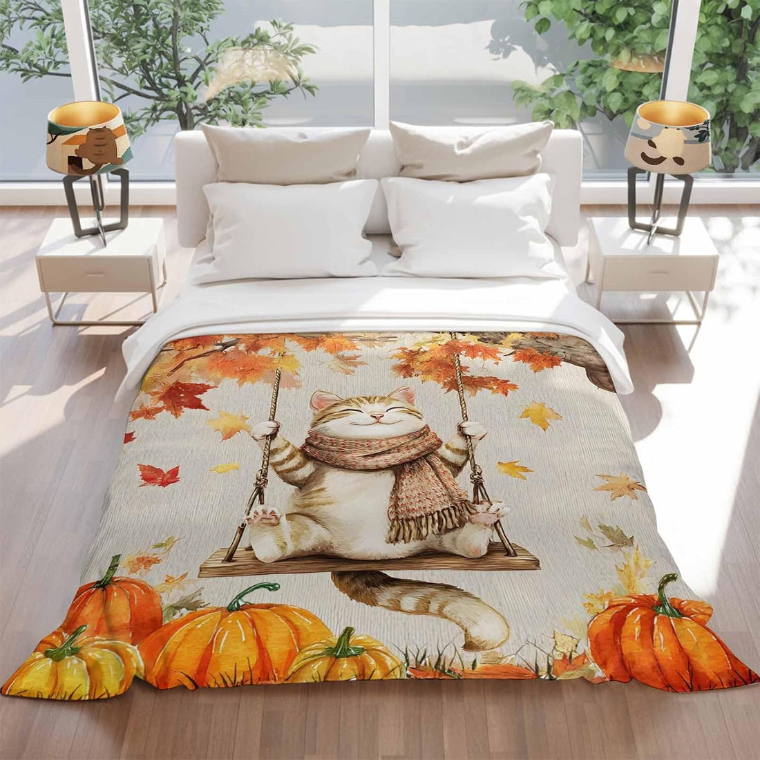 DecorLovee Fall Cat Blanket 30"x40"