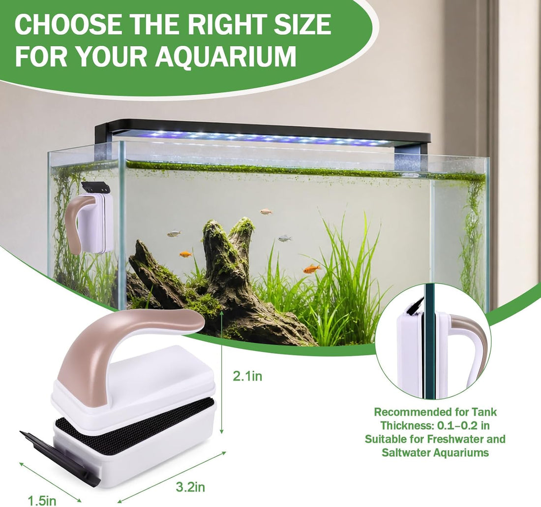 Magnetic Fish Tank Cleaner, Algae Aquarium Glass Cleaning Tool