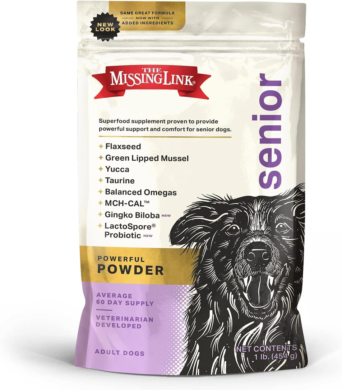 The Missing Link Senior Superfood Supplement Powder, Dogs, 1 lb (2pk)