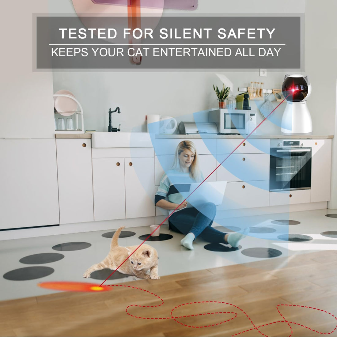 YVE LIFE Cat Toys Laser for Indoor Cats,The 4th Generation Real