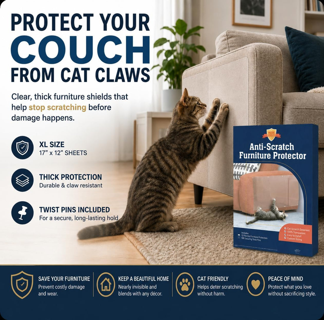 6 Pack XL Anti Cat Scratch Furniture Protector