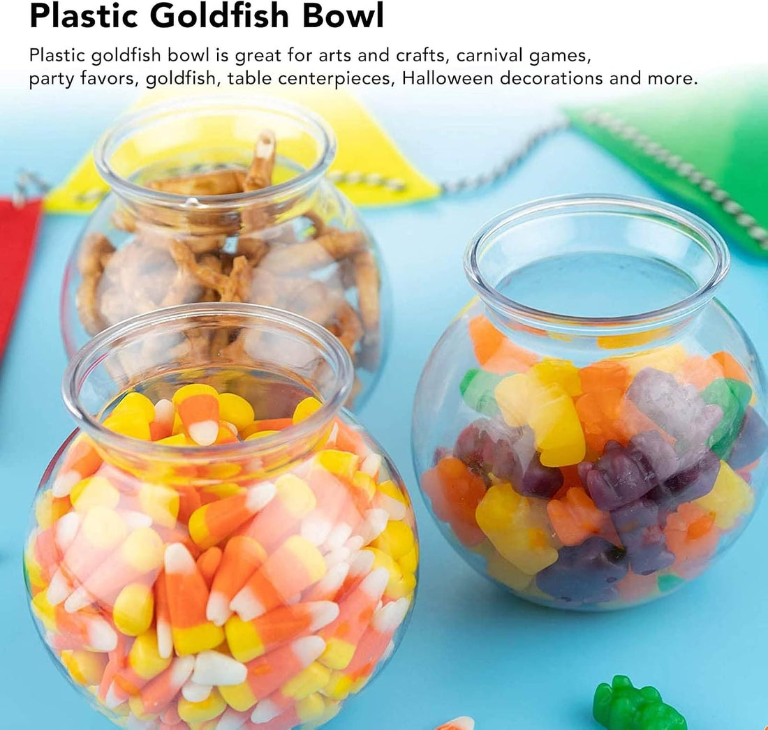 Plastic Fish Bowl, Unbreakable Small Round Fish