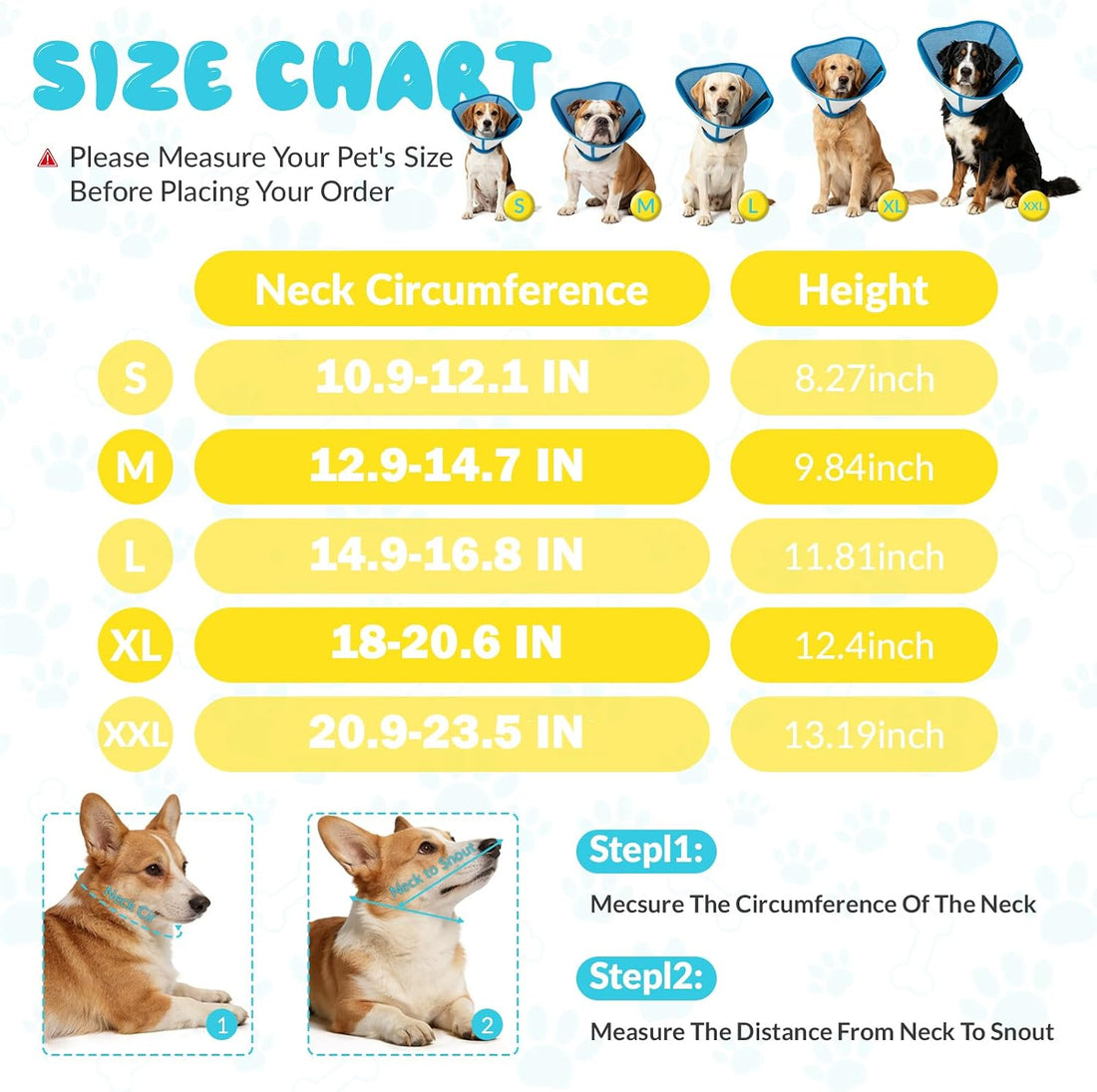 Dog Cone Collar After Surgery,Adjustable Soft Dog Cone