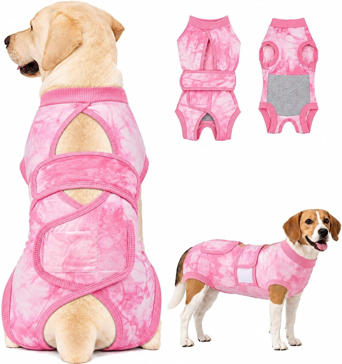 Lukovee Recovery Suit for Dogs, Female Male Spay Neuter Surgery Onesie
