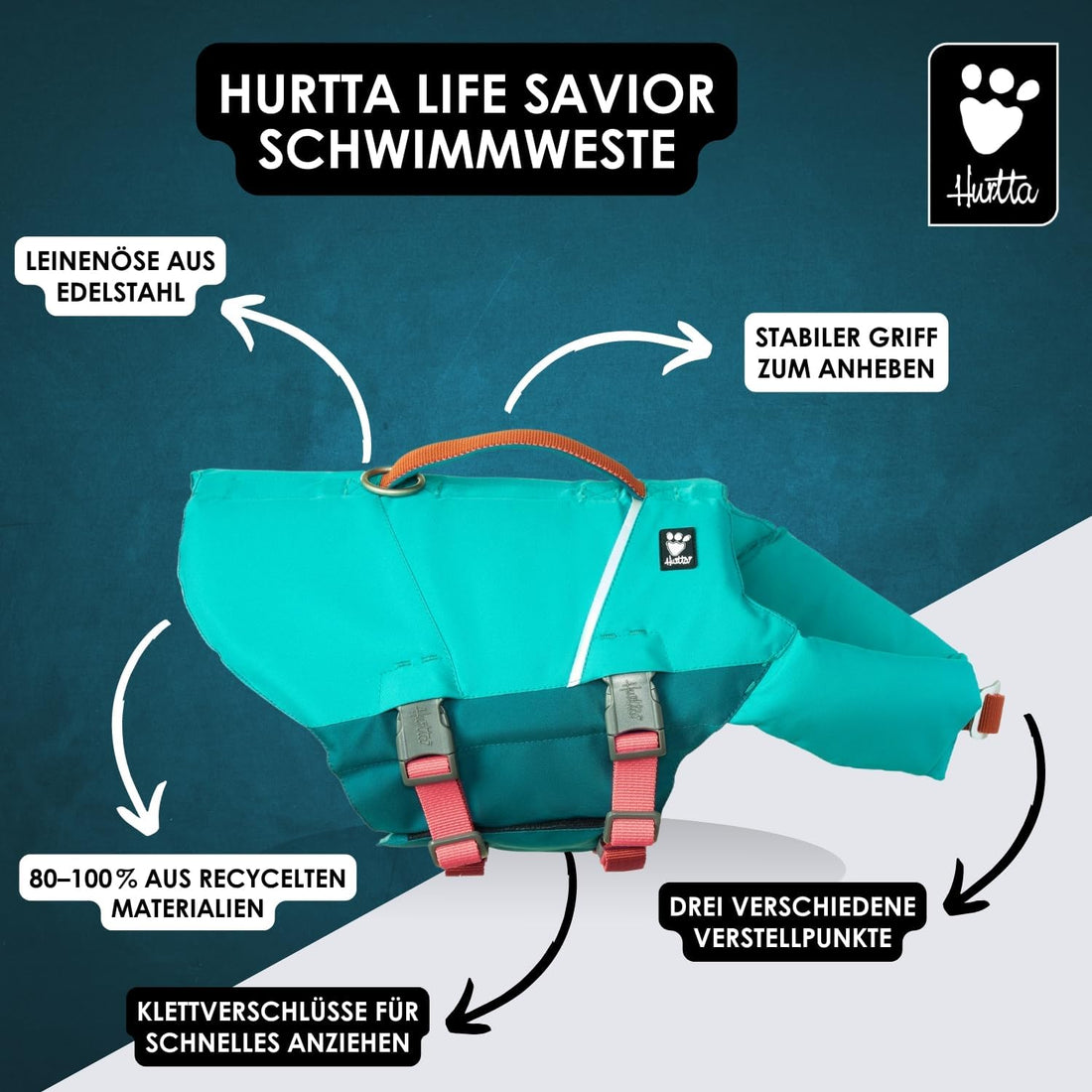 Hurtta ECO Life Savior, Dog Life Jacket