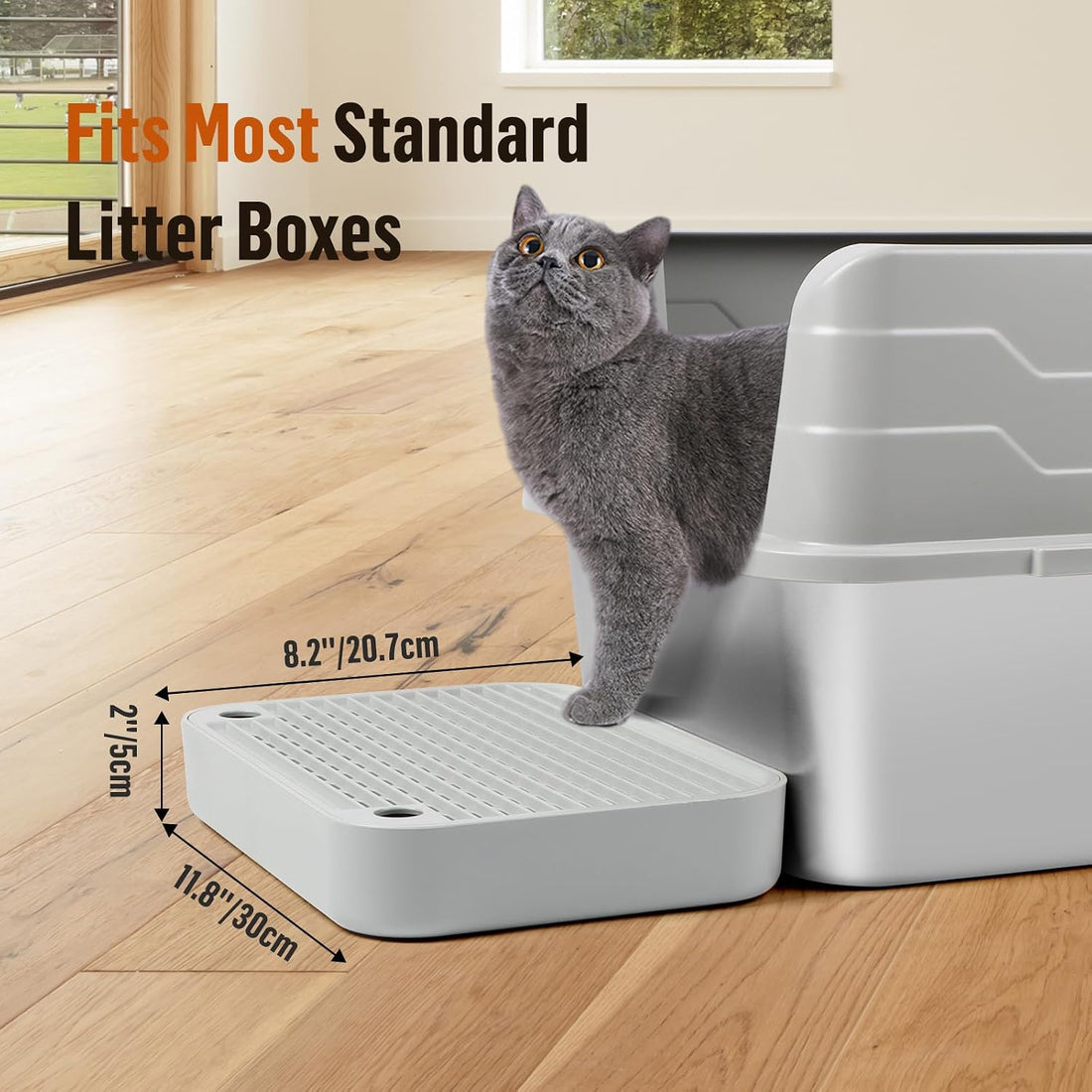 Cat Litter Box Step with Filter Function, Non-Slip Cat Step
