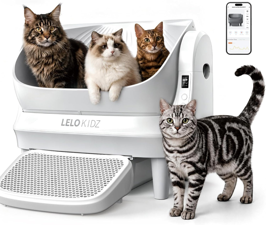 Self Cleaning Litter Box, Open Top 105L Automatic Litter Box