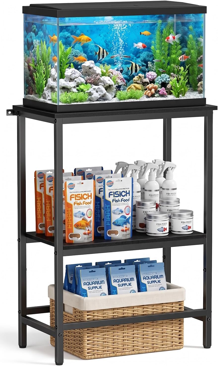 29 Gallon Fish Tank Stand for Standard & Breeder Tanks