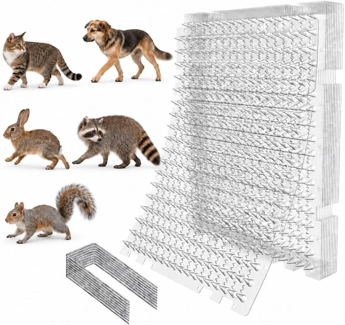 PatiencET Outdoor Cat Deterrent Mats 16 Pack 16 x 13 in with Metal