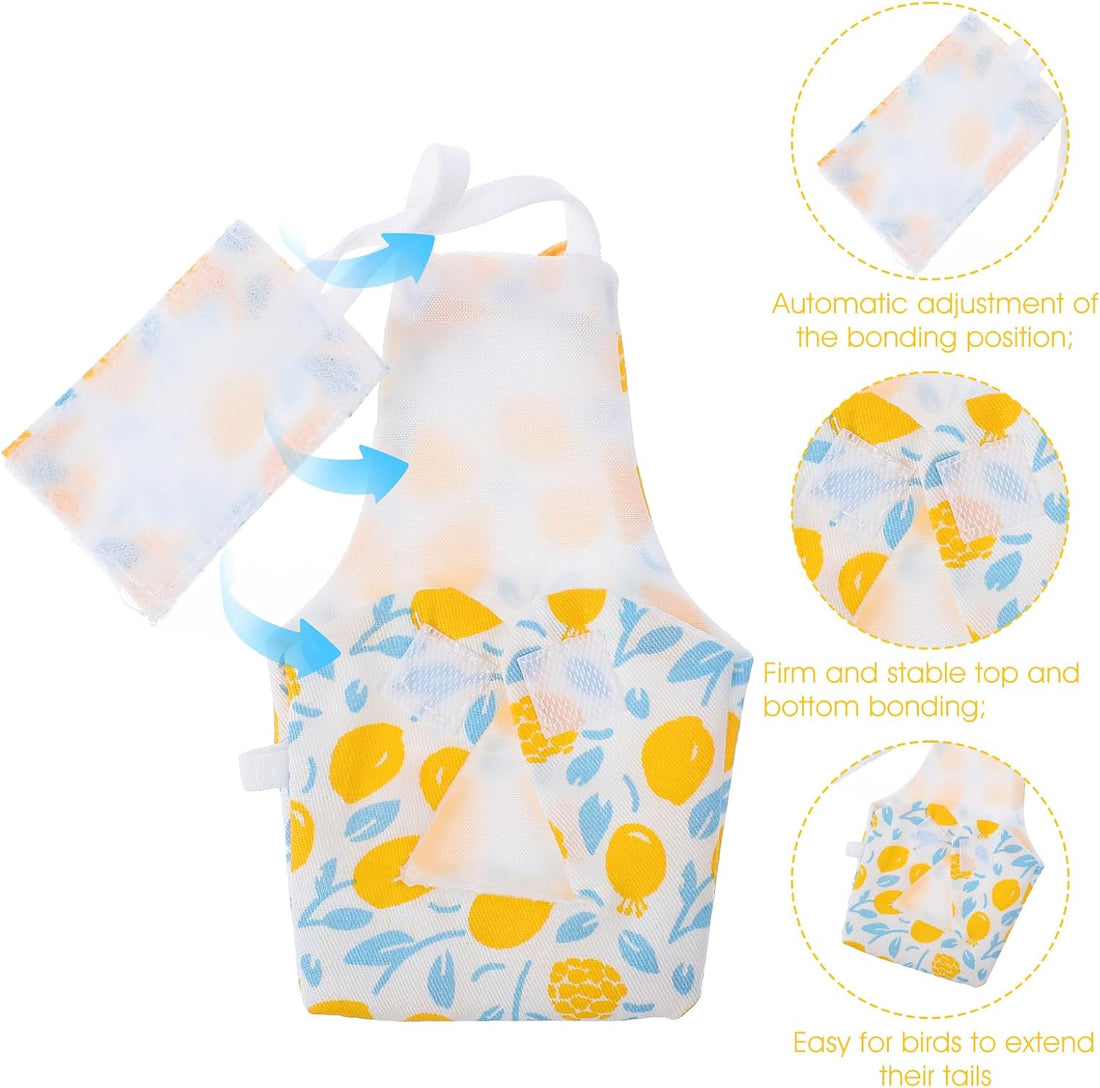 4 Pcs Bird Diaper, Reusable Parrot Diaper with Waterproof Inner