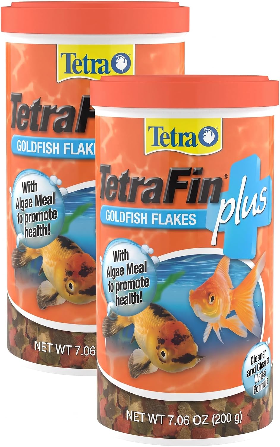 Tetra TetraFin Plus Goldfish Flakes Fish Food with Algae, 7.06 oz