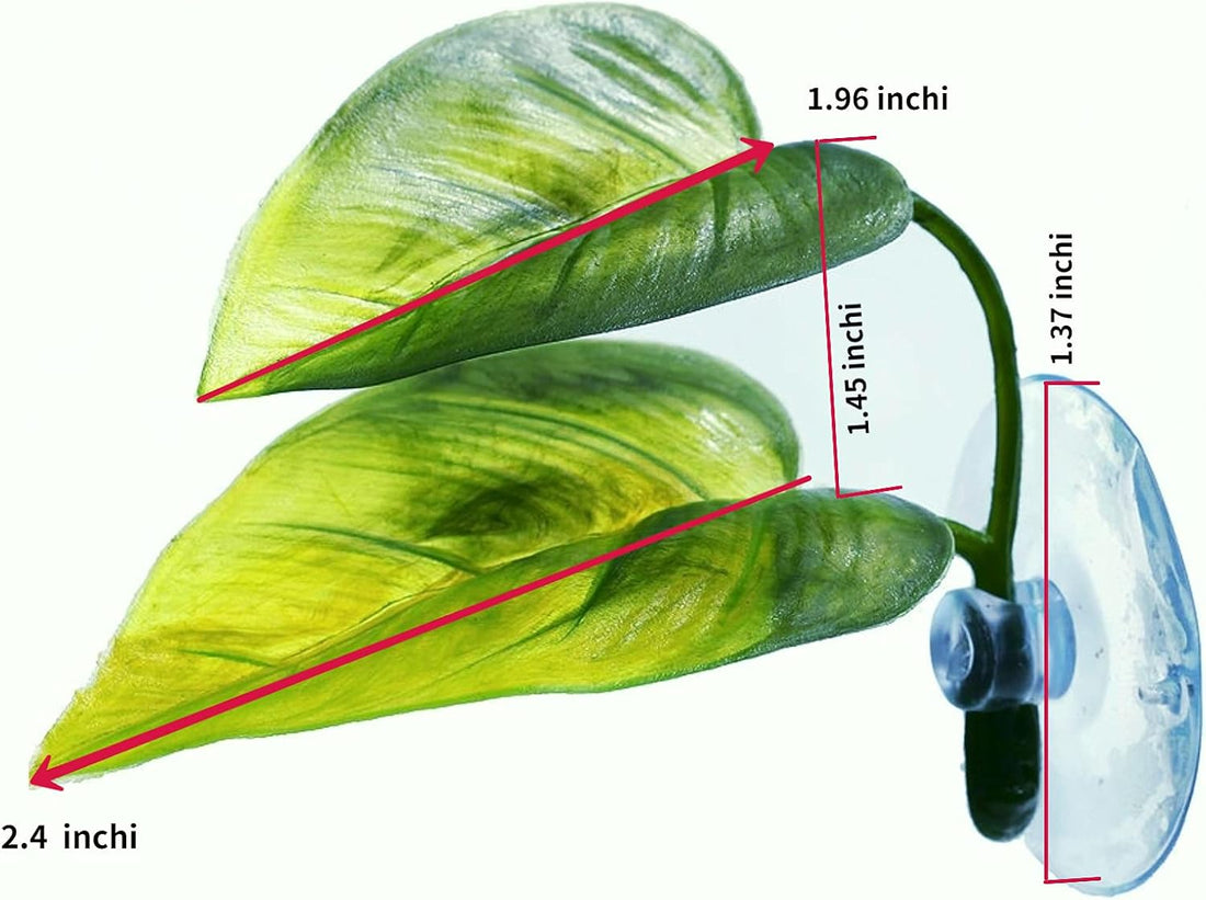 2PCS Aqua Betta Fish Leaf Soft Bed Simulating The Natural Habitat