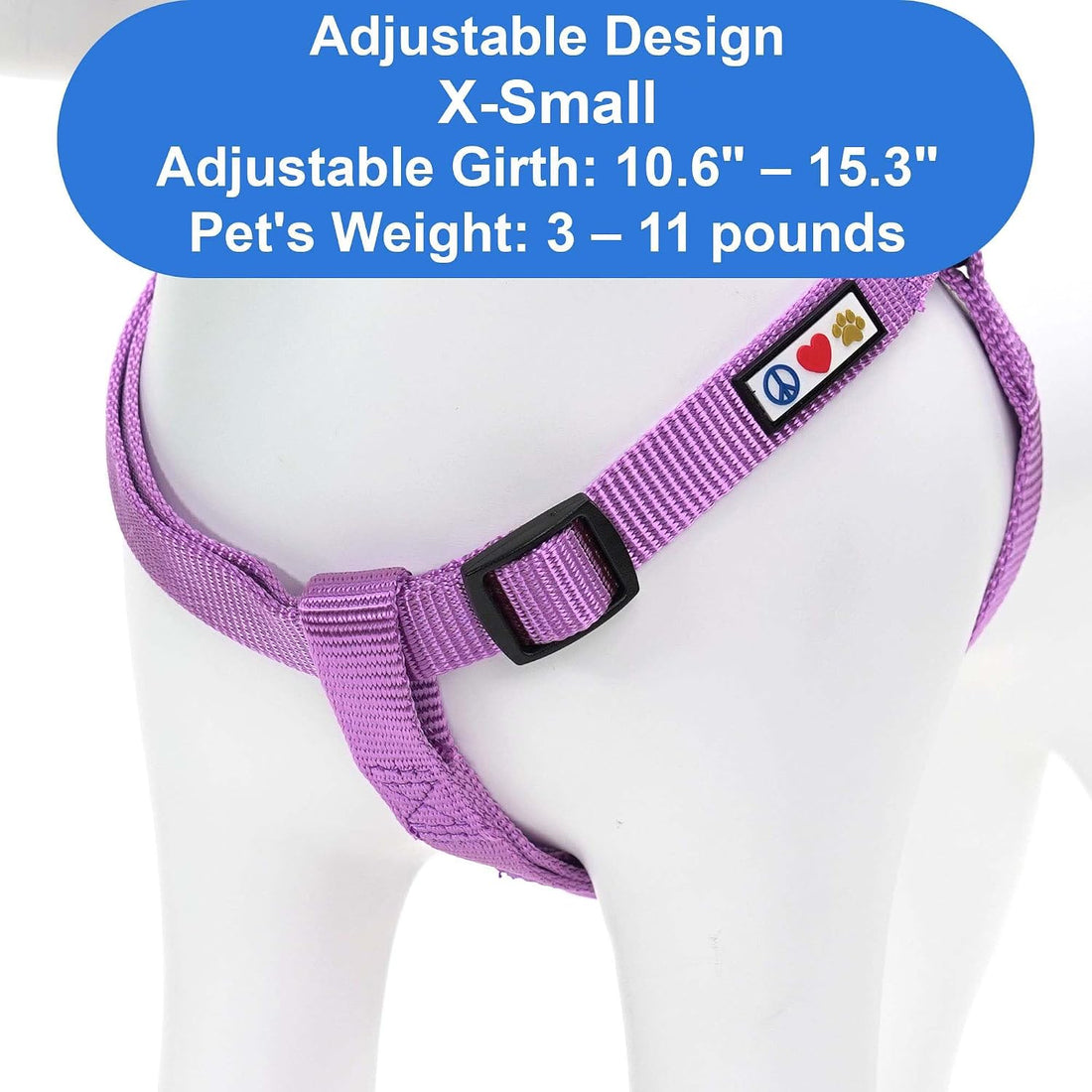 Pawtitas Step-in Dog Harness, Adjustable No-Pull Vest