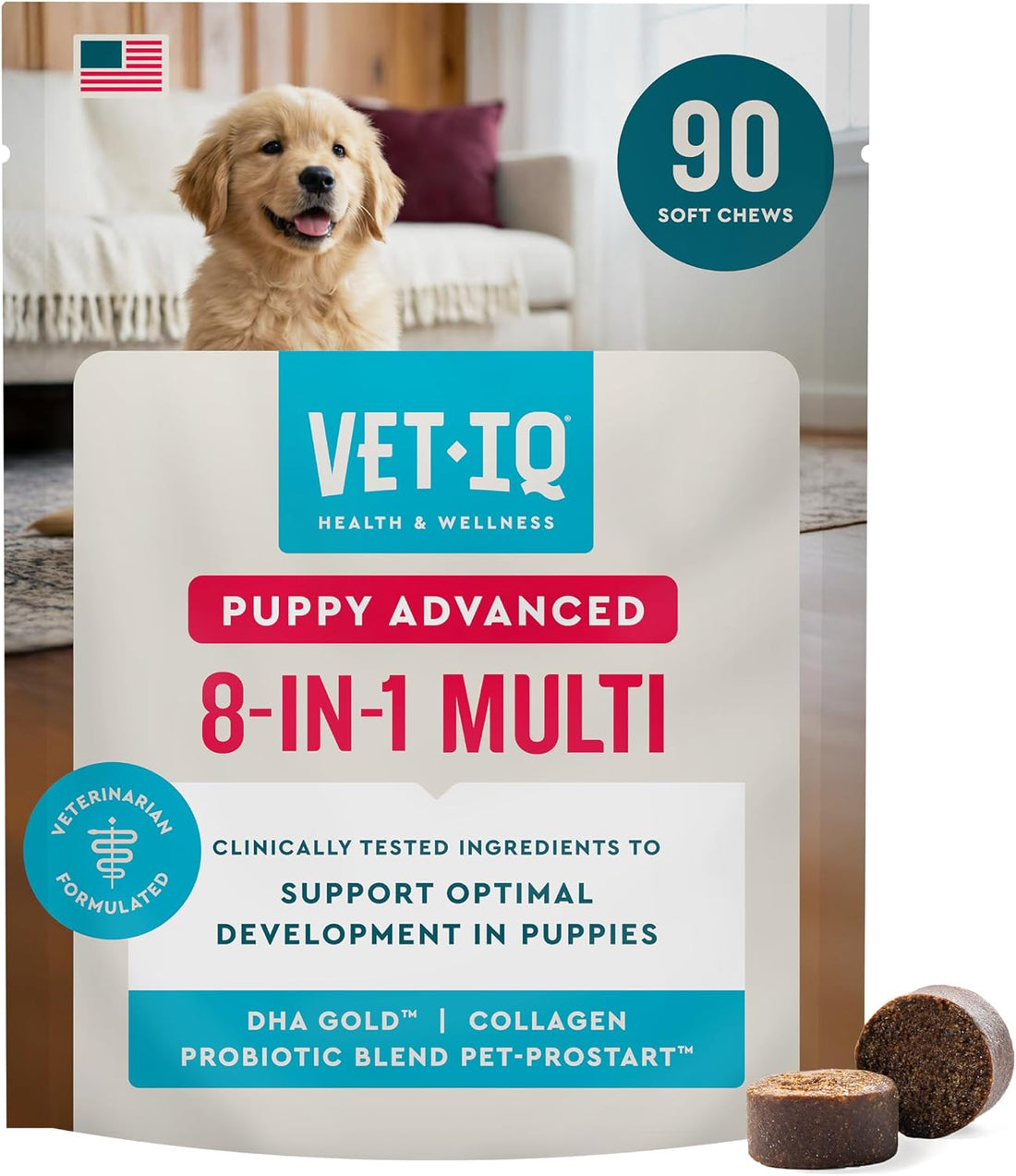 VetIQ 8-in-1 Multifunctional Dog Supplement Chews, 90ct