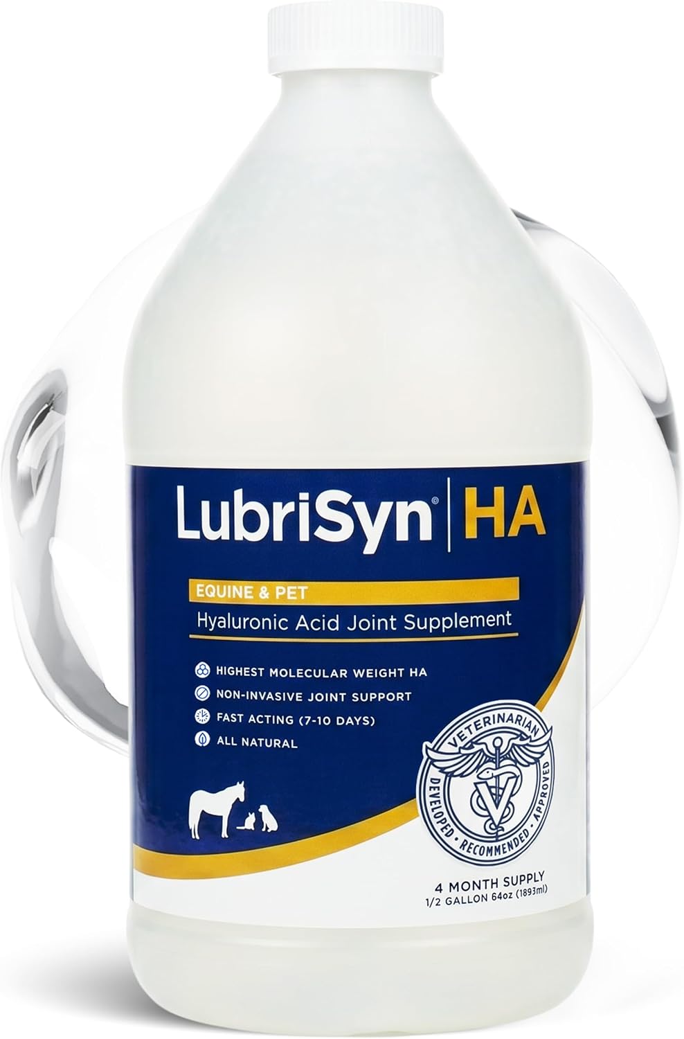 LubriSyn HA Hip & Joint Supplement Plus MSM for Pets, 8 oz