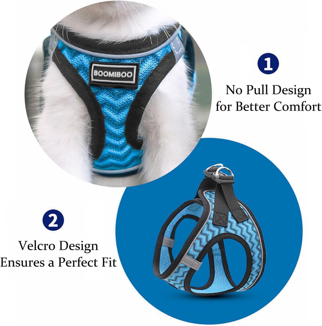 BOOMIBOO Dog Harness with Leash Set