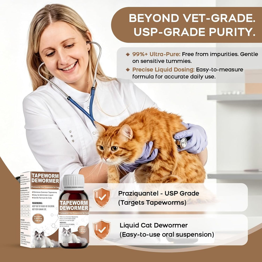 Tapeworm Dewormer for Cats and Kittens
