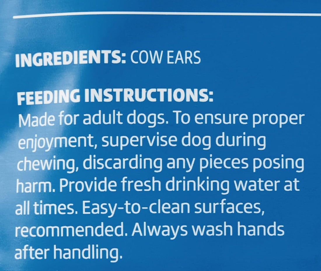 Wonder Bound Cow Ears Dog Treats, Pack of 12, Beef, Highly Digestible