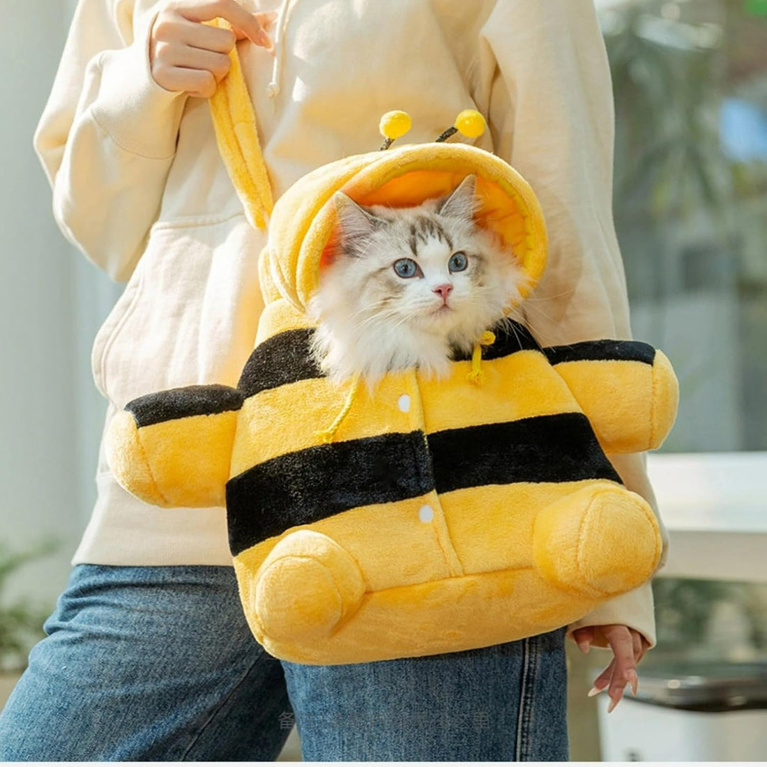 Cat Puppy Cute Bear Bee Carrier Backpack up to 13 lbs