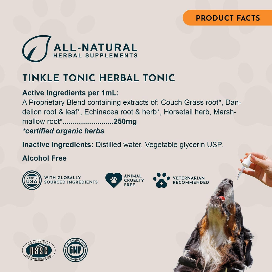 Animal Essentials Tinkle Tonic - Dog & Cat Urinary Tract Support