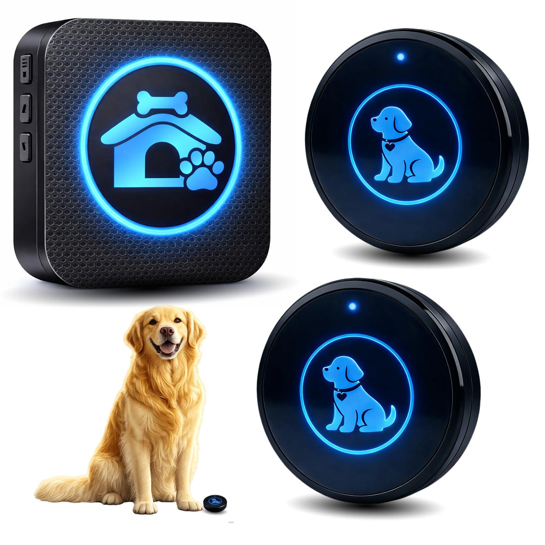 Dog Door Bell for Potty Training, Wireless Dog Doorbells to Go Outside
