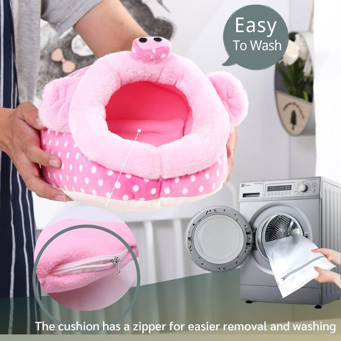 JanYoo Animal Bed Guinea Pig Accessories Cage Habitat Toy Hideout