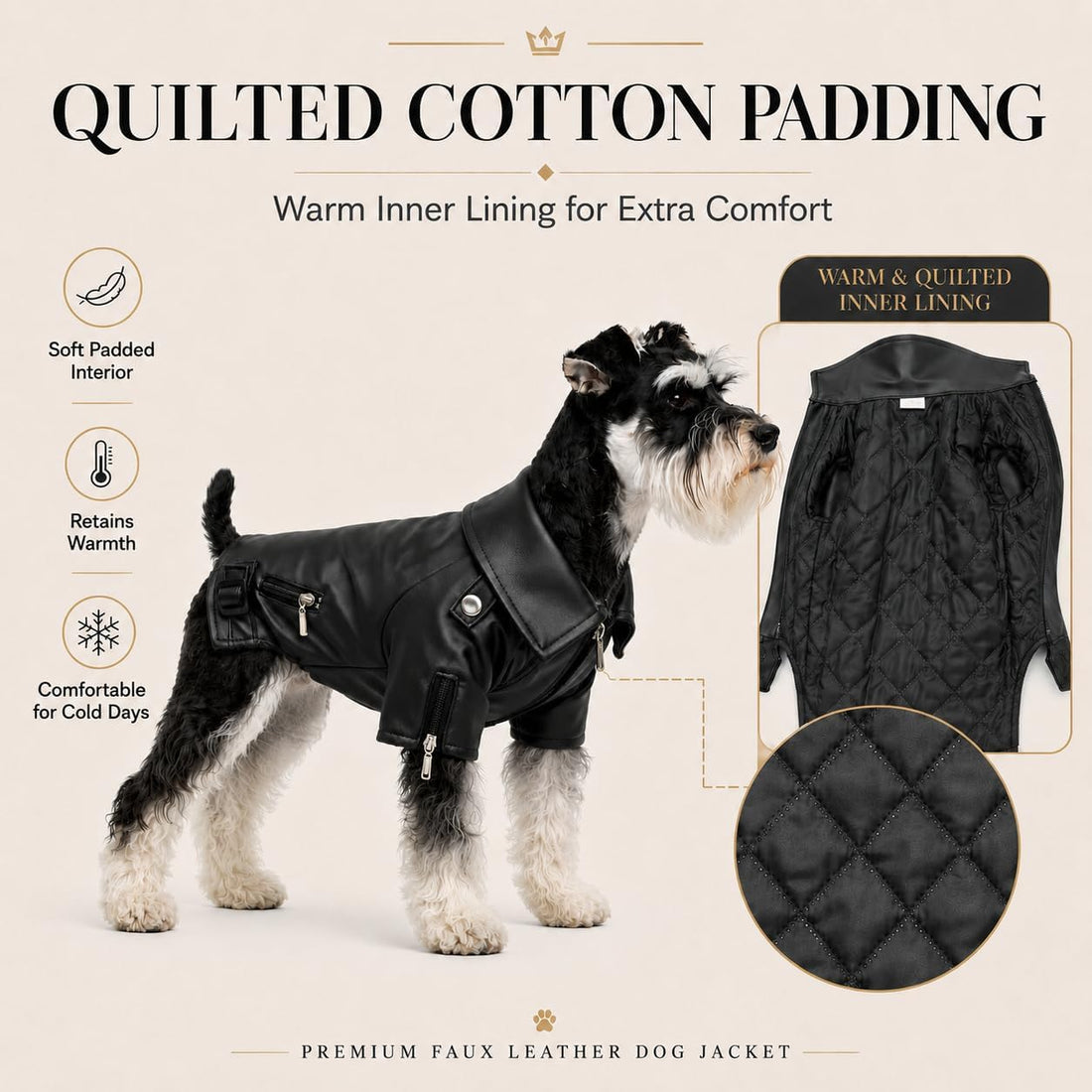 Lovelonglong Cool Dog Leather Jacket
