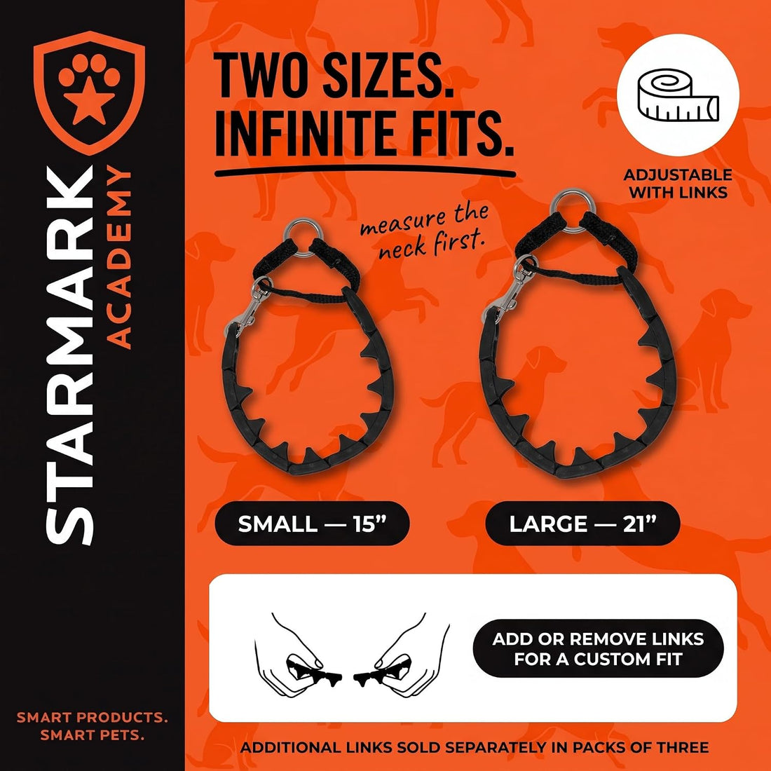Starmark Pro-Training Dog Collar Small 15-inch, Humane No-Pull