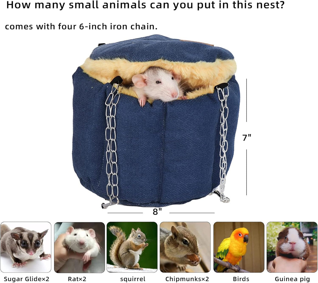 Sugar Glider Pouch, Rat Hanging Bed, Chipmunks Warm Bed