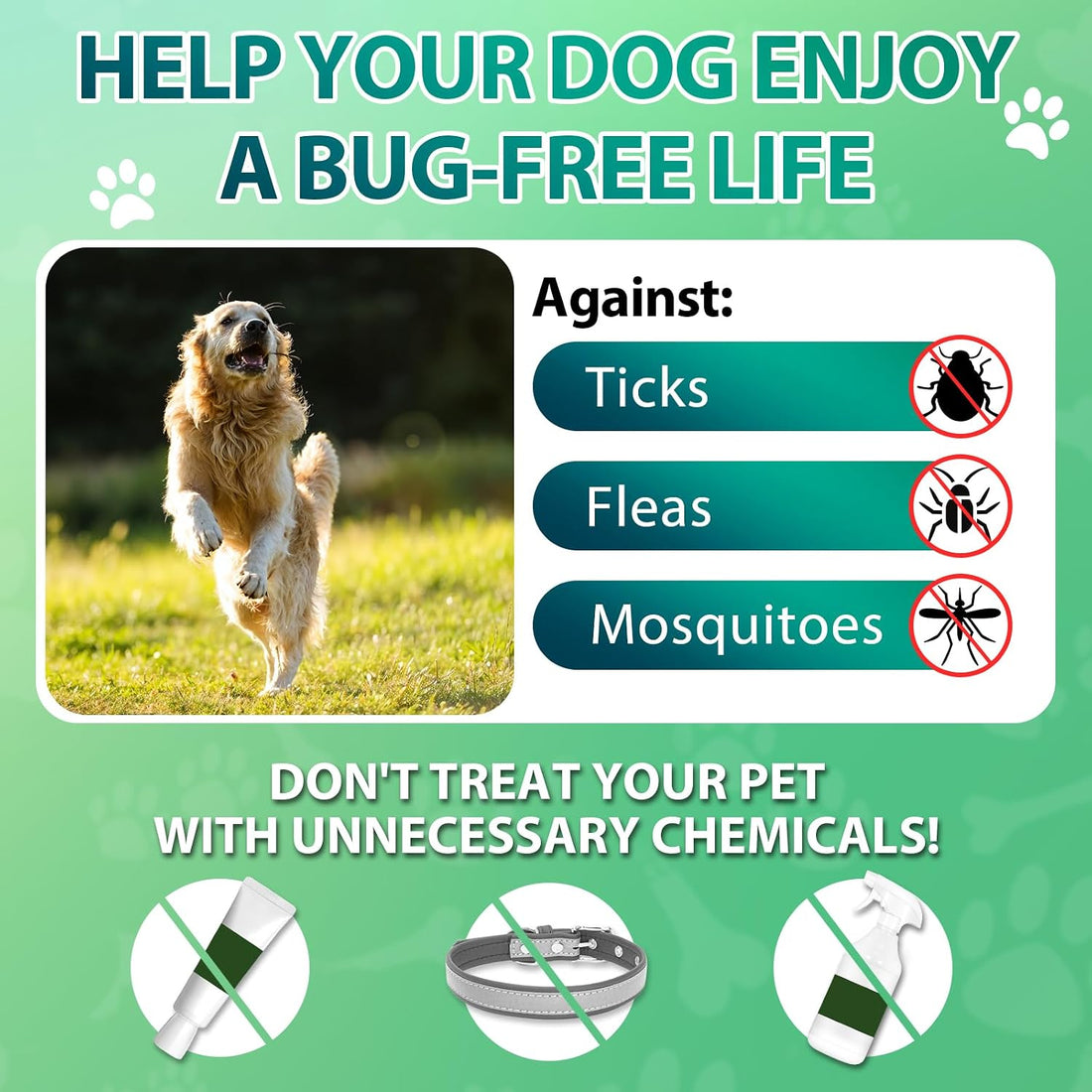 Carmelie Flea and Tick Prevention for Dogs Chewables, 200 Soft Chews