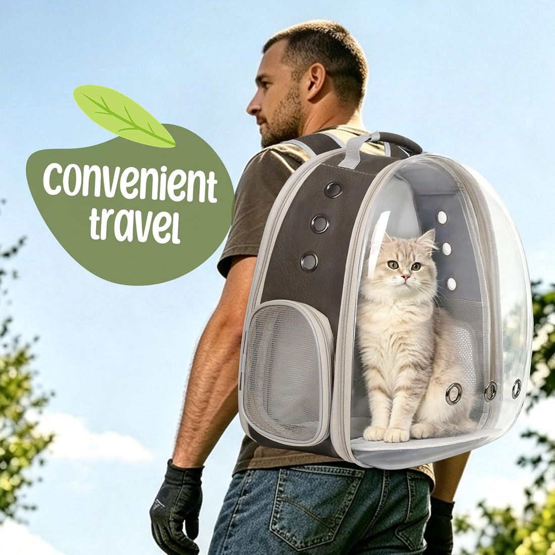 Back Extension Cat Travel Carrier Backpack