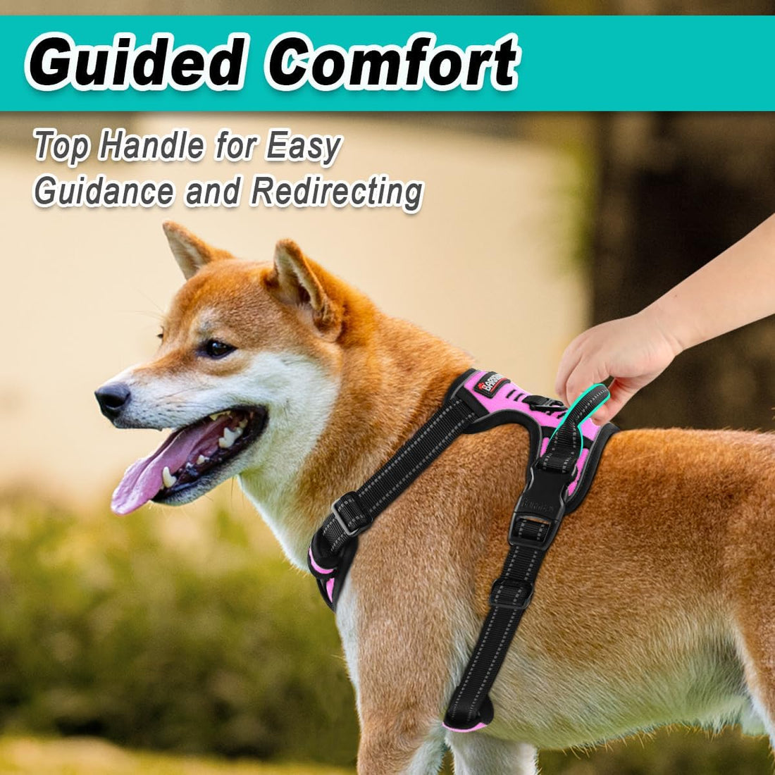 BARKBAY No Pull Pet Harness Dog Harness Adjustable Outdoor Pet Vest