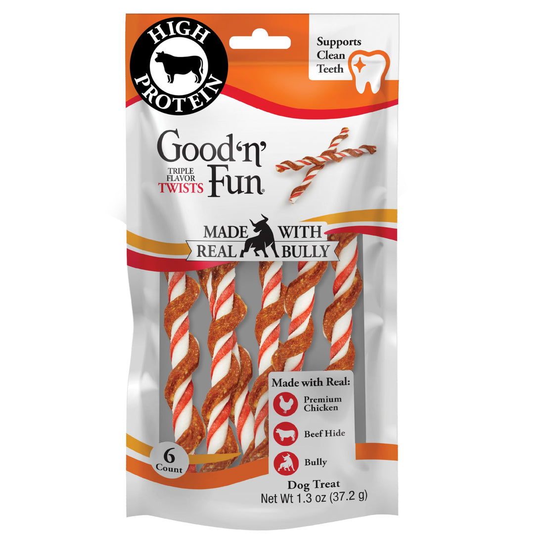 GOOD 'N' FUN Triple Flavor Twists with Bully Chews