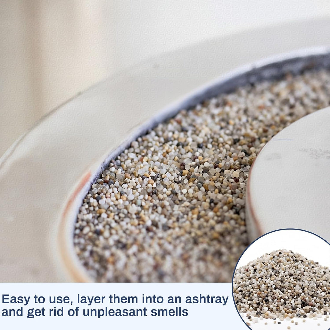 Sasylvia 5 Pack Black Silica Sand for Ashtray Place Sand Station