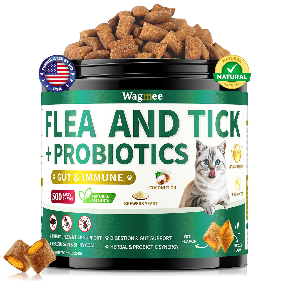 Flea and Tick Prevention for Cats Chews