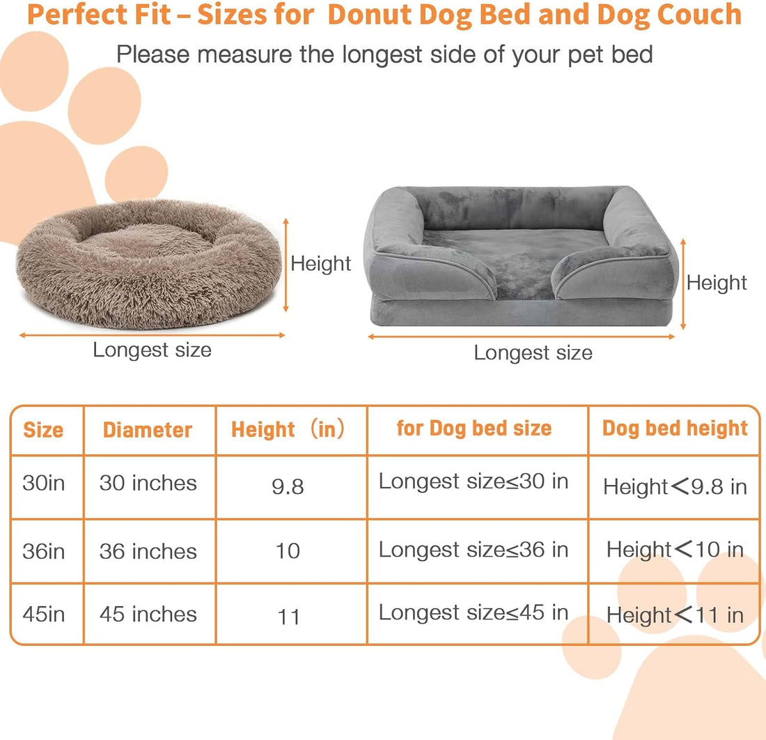 Dog Bed Covers Replacement Washable Waterproof Round Bed Protector