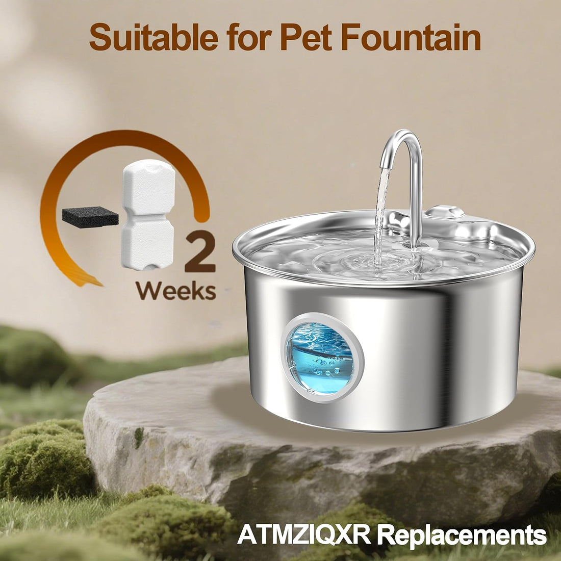 ATMZIQXR Cat Water Fountain Filters
