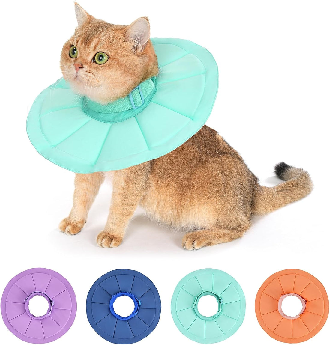 Avont Inflatable Cat Cone, Lightweight Recovery Collar, L