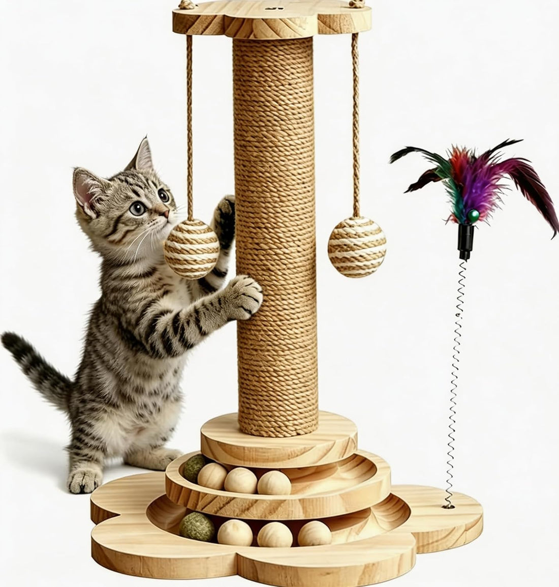 KHALOR Cat Scratching Post for Kittens