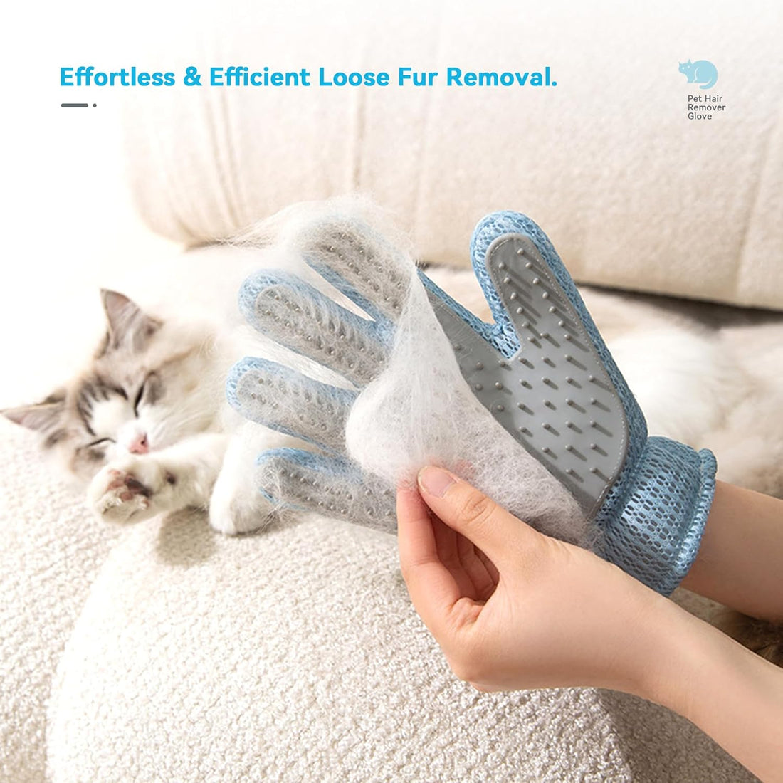 Guilinyuheng Pet Hair Remover Glove for Dogs & Cats