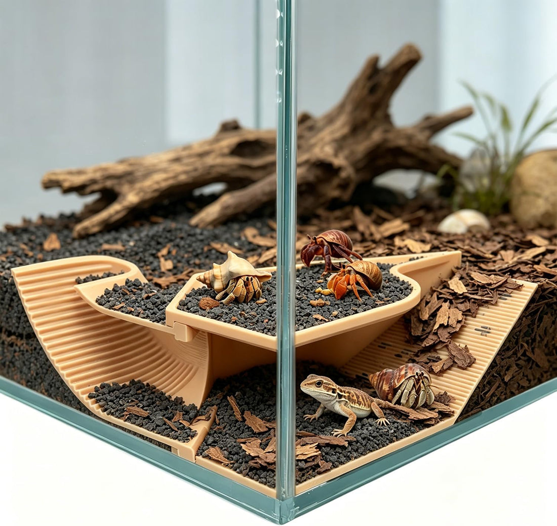 Hermit Crab Hideout & Reptile Hide, Leopard Gecko Tank Accessories