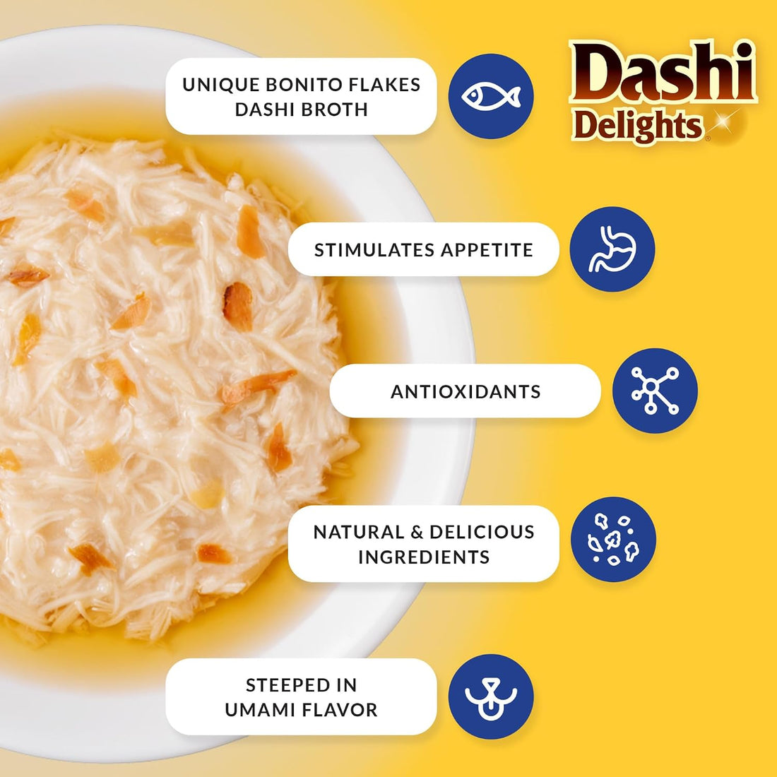 INABA Dashi Delights Lickable Cat Treats, Seafood Variety, 12ct