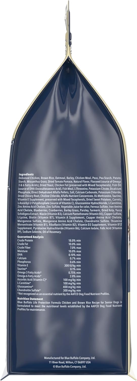 Blue Buffalo Life Protection Formula Chicken & Brown Rice Senior Dry