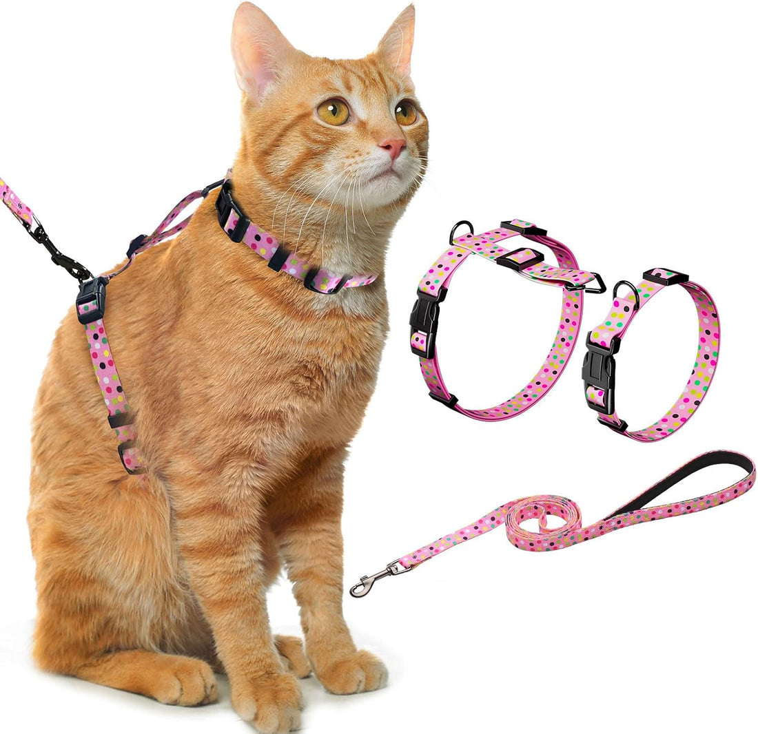 Hikiko Escape-Proof Cat Harness and Leash Set for Walking