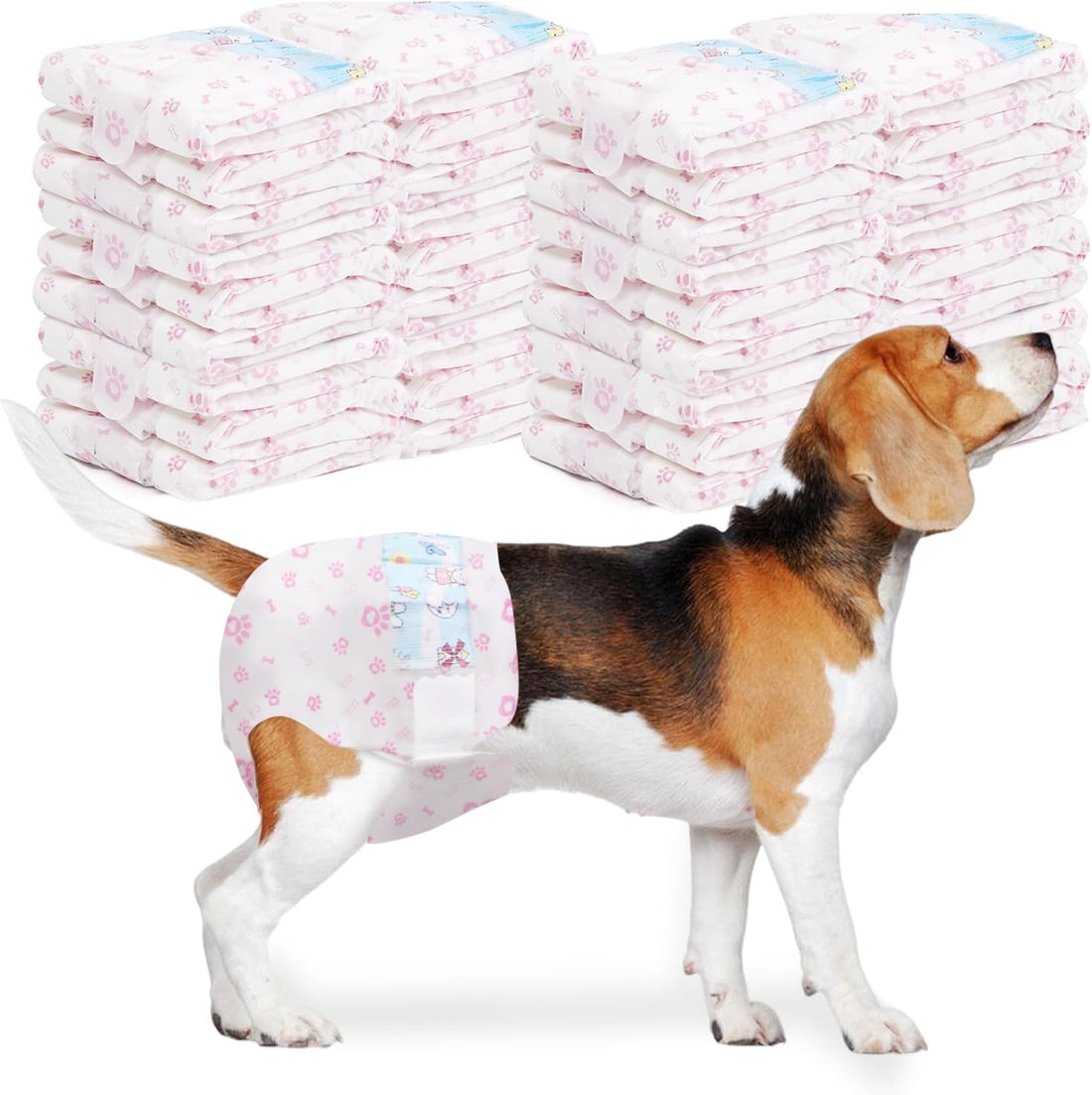 Disposable Dog Diapers Female 90 Count Doggie Diapers for Female Dogs