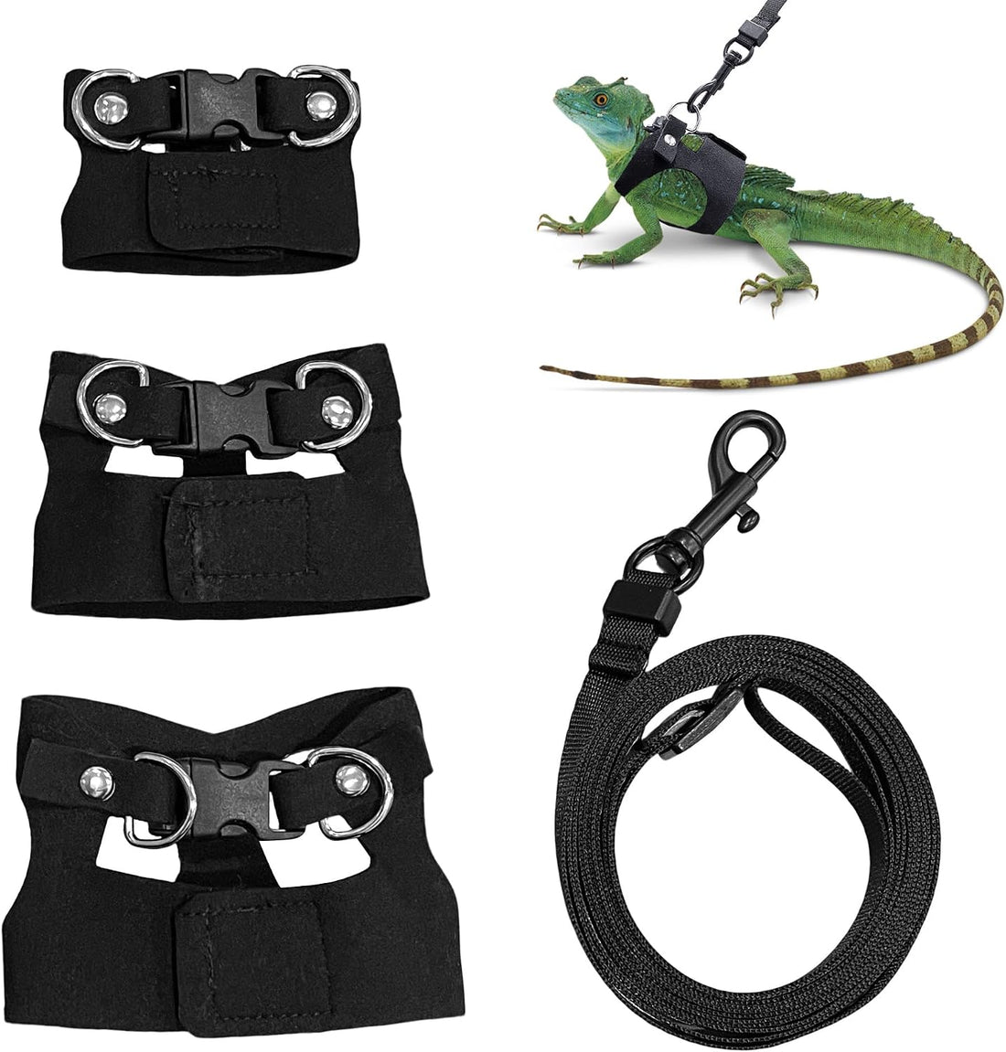 3PCS Bearded Dragon Harness and Leash Set
