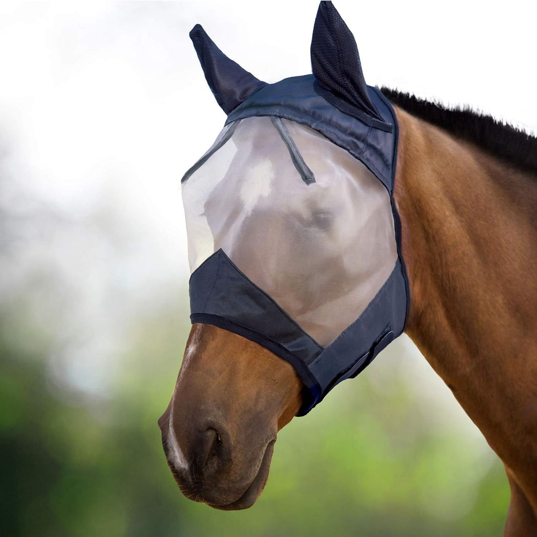 Harrison Howard CareMaster Horse Fly Mask Large Eye Space Half Face