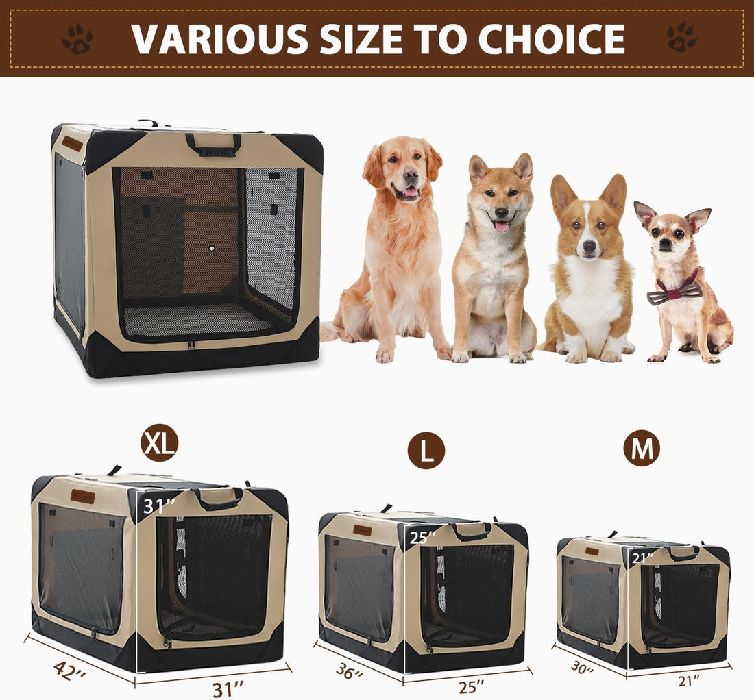 Garnpet Soft Dog Crate for Medium Dogs
