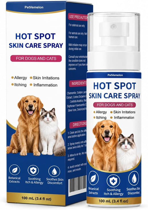 Hot Spot & Itch Relief Spray for Dogs & Cats for Scratching