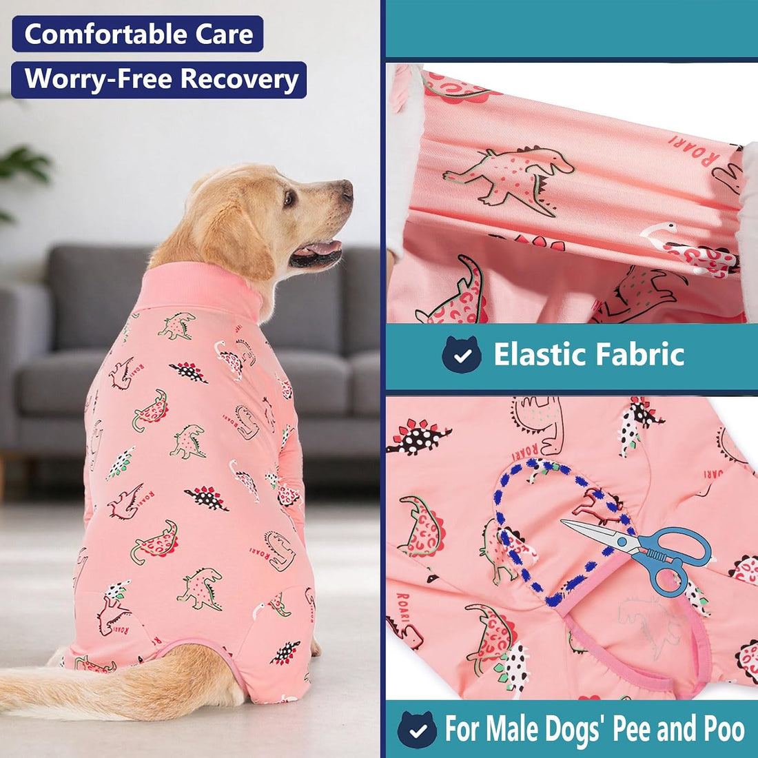 kzrfojy Dog Recovery Suit for Dogs After Surgery Female Male Medium